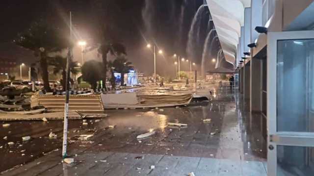 كشفت فساد المقاولين وهشاشة البناء.. موجة غضب عارمة بعد عاصفة ضربت مطار عدن
