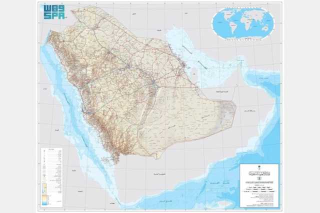 السعودية تنشر خريطة محدثة لحدودها البرية والبحرية