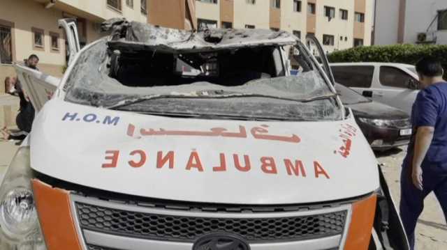 القصف وشح الوقود يهددان عمل سيارات الإسعاف في غزة