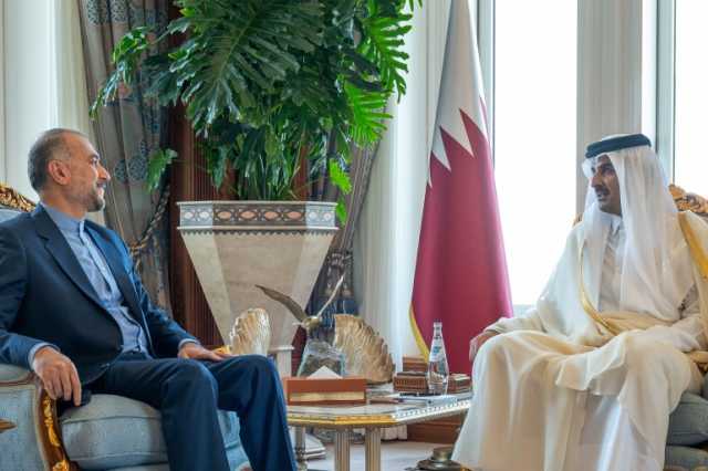 أمير قطر يتلقى رسالة شفوية من الرئيس الإيراني