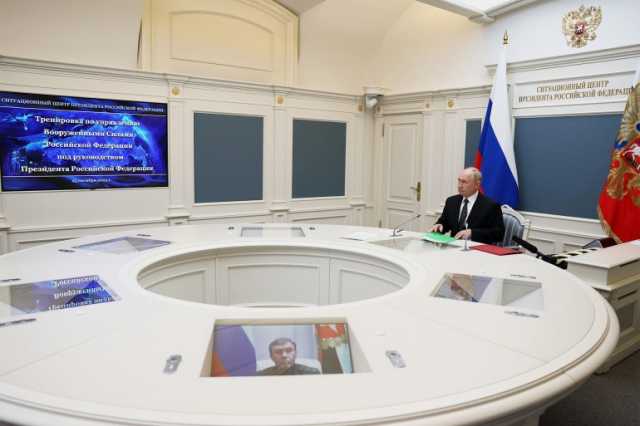 بوتين يشرف على مناورات باليستية تحاكي ضربة نووية هائلة