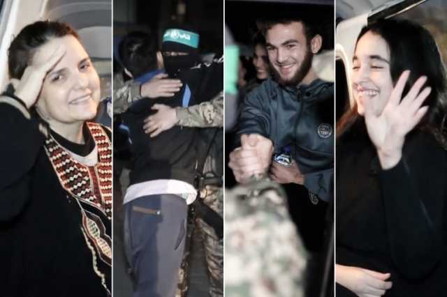 ملابس أنيقة وابتسامة عريضة ووداع حار.. رسائل من المحتجزين لدى المقاومة في غزة