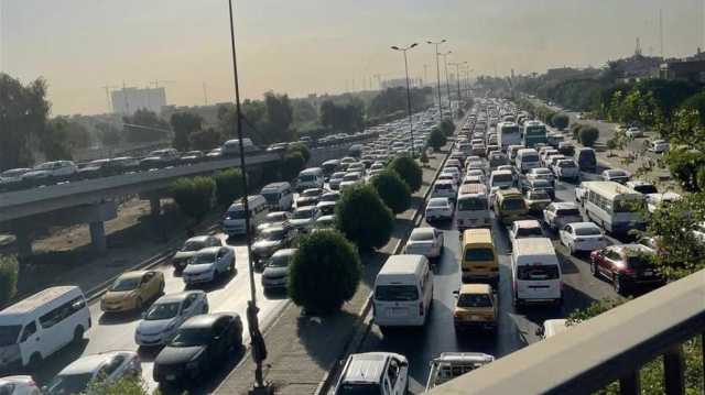 خارطة حمراء.. الزحامات تسيطر على شوارع بغداد