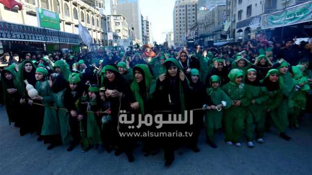 من النجف.. موكب عزاء يجسد وقائع ما بعد معركة الطف