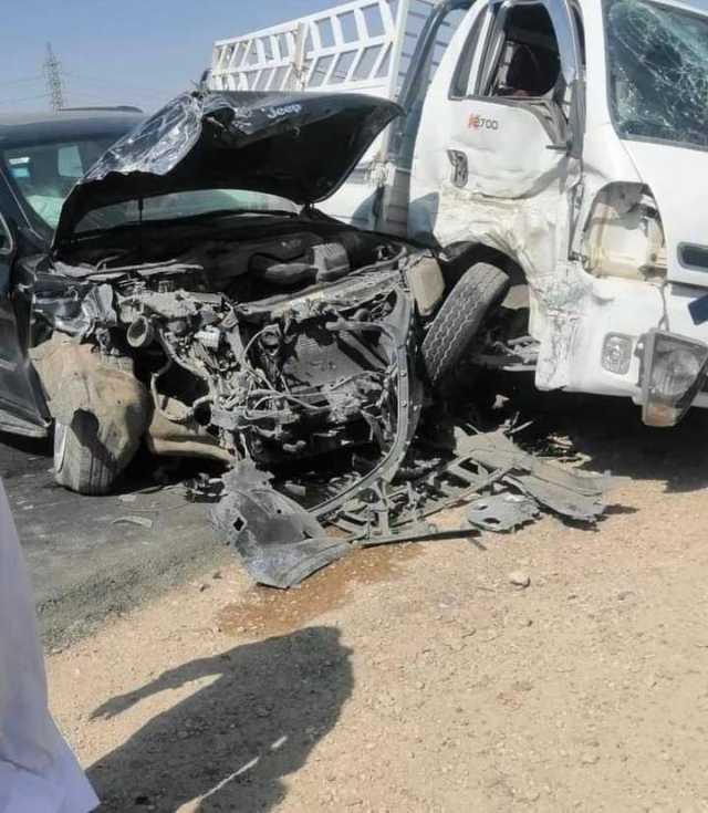نصفهم بحالة حرجة.. أصابة 6 اشخاص بحادث سير على طريق موصل - كركوك