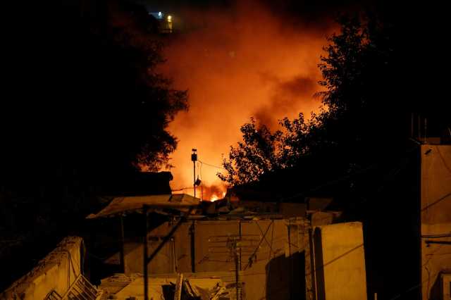 انفجار مستودع للاسلحة تابع لقوات البيشمركة في أربيل