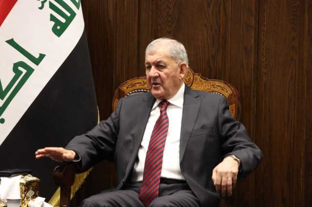 رئيس الجمهورية: العراق خسر ثلث الدولة بسبب الإرهاب ويجب وقف الحرب في غزة خلال أسبوع