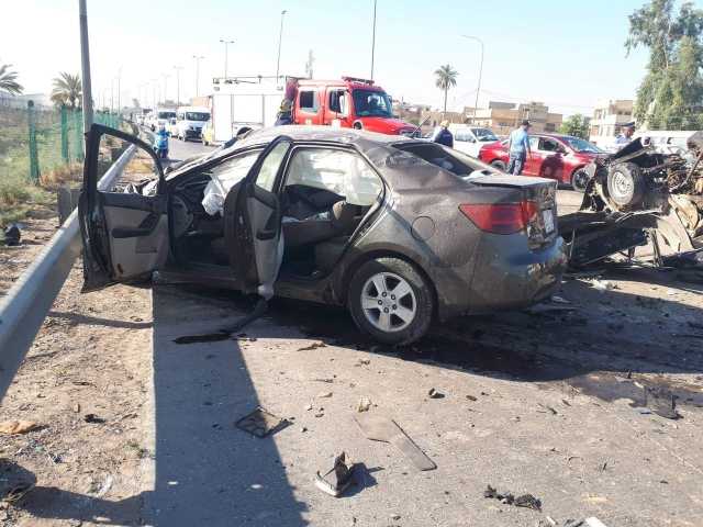 حادث مروع في بنوك بغداد.. إصابة 6 اشخاص جرّاء السرعة المفرطة