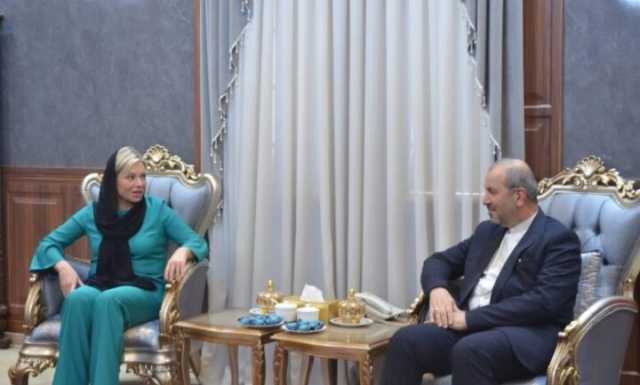 بلاسخارت والسفير الإيراني يناقشان تنفيذ الاتفاق الأمني بين طهران وبغداد