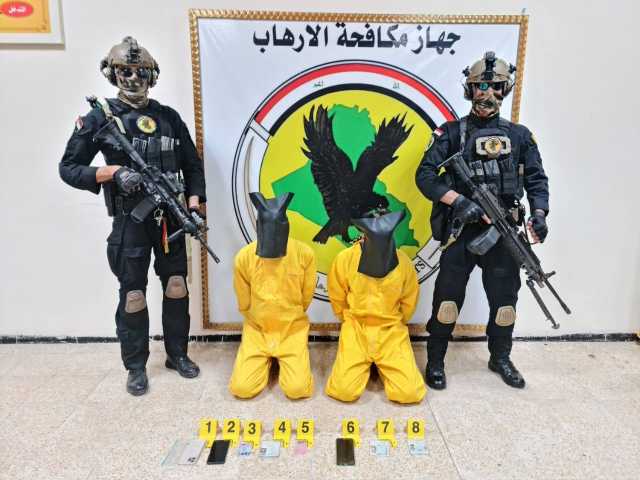جهاز مكافحة الارهاب يلقي القبض على 3 ارهابيين في السليمانية