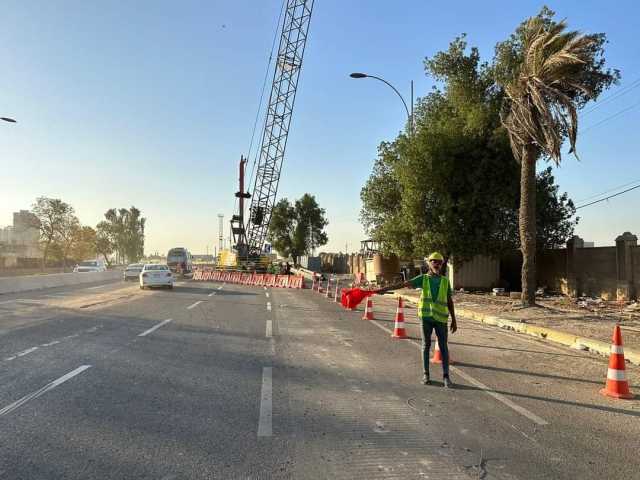 تنويه من المرور العامة بشأن تحويل سير طريق مطار المثنى