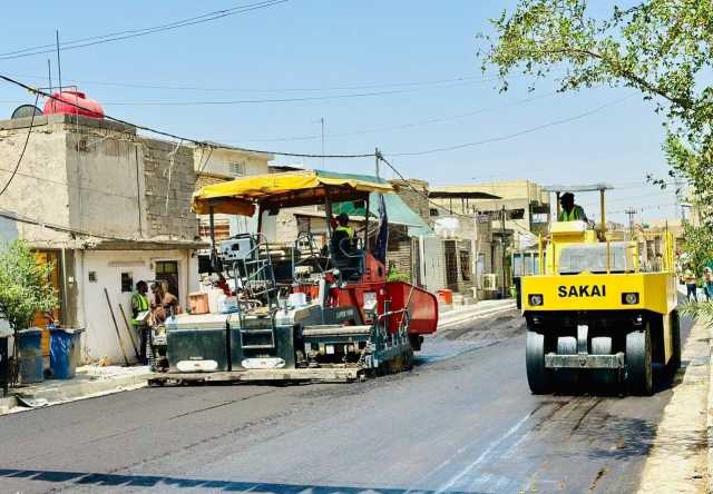 محافظة بغداد تباشر بتنفيذ مشاريع إكساء في خمس وحدات إدارية