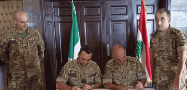 توقيع خطة التعاون المشترك بين الجيشين اللبناني والإيطالي
