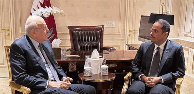 ميقاتي التقى رئيس مجلس الوزراء القطري وبحثا في العلاقات بين البلدين وجهود قطر لحل الازمة في لبنان