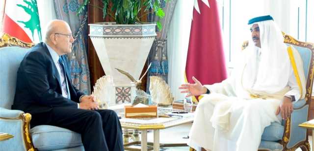 ميقاتي يلتقي في هذه الأثناء أمير قطر في الدوحة