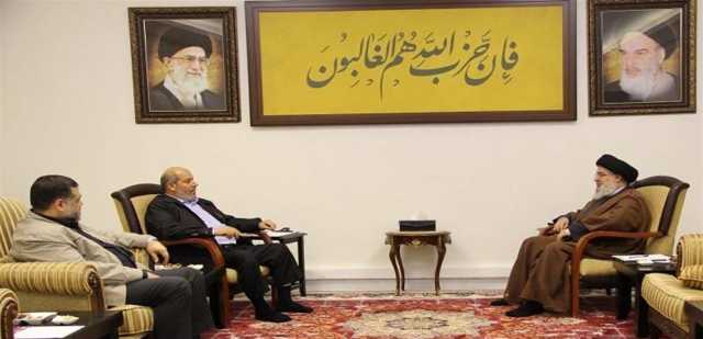 لقاء بين نصر الله ونائب رئيس حماس يؤكد مواصلة التنسيق