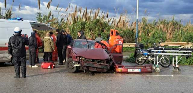 حادث مروع على اوتوستراد البالما.. وسقوط جرحى