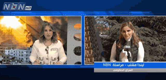 صورة طريفة.. مراسلة الـLBCI تقبّل زميلتها في الـNBN على الهواء!