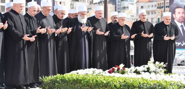 شيخ العقل زار ضريح الرئيس الحريري: لبنان أحوج ما يكون الى نهجه ومواقفه