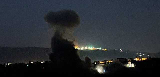 قصفٌ عنيف في الجنوب.. غارة إسرائيلية تستهدف بلدة حانين! (صورة)