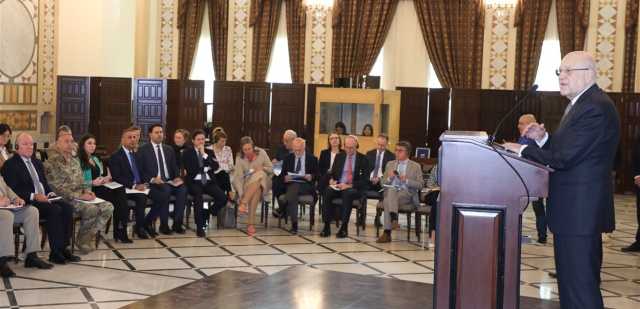 ميقاتي اجتمع مع السفراء المعتمدين في لبنان والمنظمات الدولية
