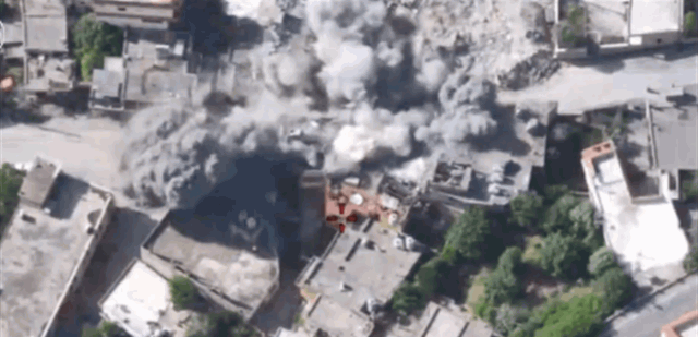بالفيديو.. مشهد يوثق لحظة قصف إسرائيل مبنى في العديسة