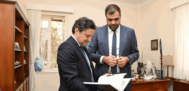 المكاري بحث مع نائب رئيس مجلس الوزراء اليوناني في ملف النازحين