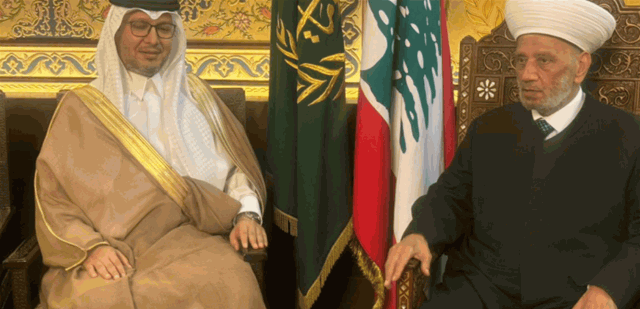 بخاري زار دريان: مساعي الخماسية لم تتوقف في مساعدة اللبنانيين لانتخاب رئيس
