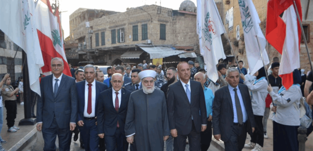 عبّود شارك في تقبّل التهاني بالعيد إلى جانب المفتي إمام