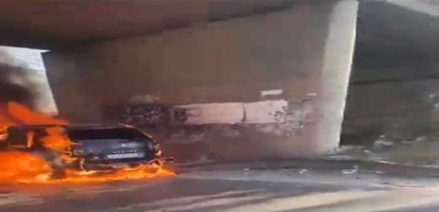 سيارة تحترق في الدامور... وفيديو يُوثّق الحادثة