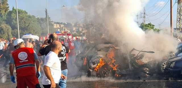 شاهد.. فيديو يرصد لحظة وقوع غارة صيدا واستهداف قياديّ حماس