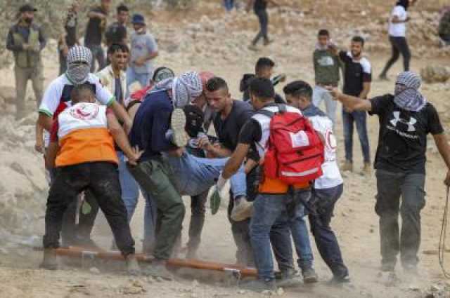 إصابة ثمانية مواطنين برصاص قوات الاحتلال الاسرائيلي خلال اقتحام بلدة بيتا