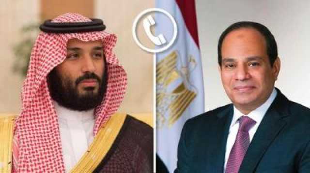 السيسي وولي العهد السعودي يبحثان التصعيد بين الفلسطينيين والاسرائيليين وخطورته على المدنين والمنطقة