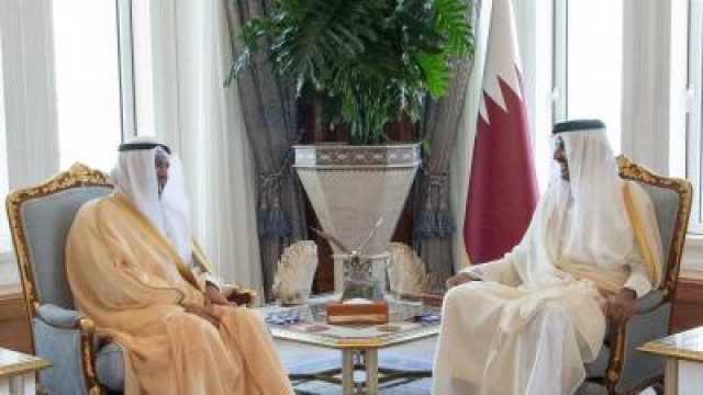 امير قطر يستقبل الشيخ أحمد فهد الأحمد الصباح نائب رئيس مجلس الوزراء وزير الدفاع