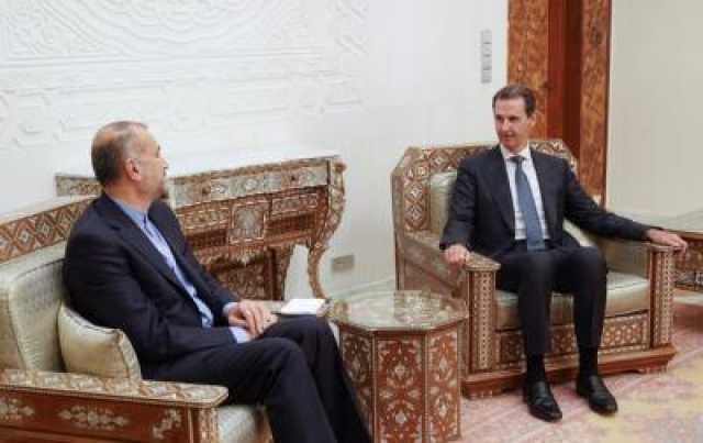 الرئيس السوري يستقبل وزير الخارجية الايراني ويؤكد الوقوف الى جانب الشعب الفلسطيني