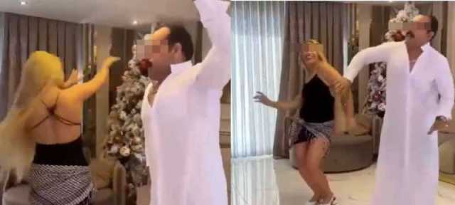 حقيقة ”المجاهدين”.. قائد عسكري من مليشيات إيران يؤدي وصلة رقص مثيرة مع راقصة شقراء ”فيديو مسرب”