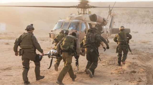 جيش الاحتلال ينقل 6 جنود إلى المستشفيات بعد إصابتهم بجروح خطيرة فى غزة