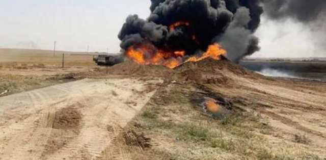 سوريا: حريق بخط أنابيب لنقل النفط فى حمص