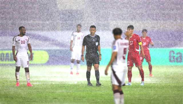 في الأجواء الممطرة.. قطر تتعادل مع كوريا الشمالية