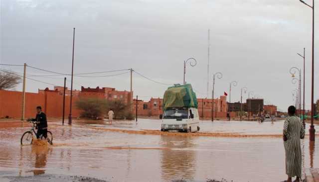 شاهد.. قتلى ومفقودون بفيضانات في جنوب المغرب