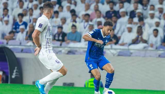 العين يتأخر أمام الهلال في الشوط الأول