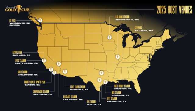 هيوستن تستضيف نهائي الكأس الذهبية لكرة القدم في 2025