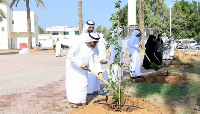 منصور بن زايد يتبرع بـ 10 آلاف شجرة دعمًا لمبادرة 'نزرع مسايدنا'