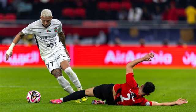 شوط المباراة الأول بين شباب الأهلي والريان ينتهي بالتعادل 1-1