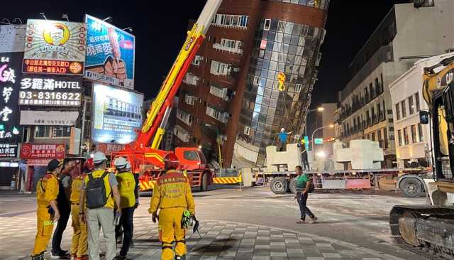 زلزال بقوة 6.4 درجة يضرب تايوان ويخلف 27 مصاباً