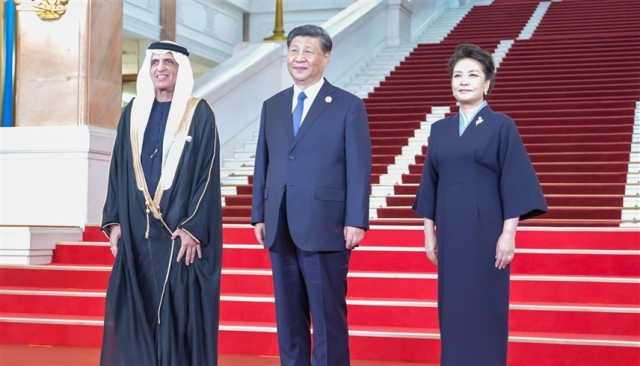 سعود بن صقر يحضر حفل استقبال في ذكرى إطلاق منتدى الحزام والطريق في الصين