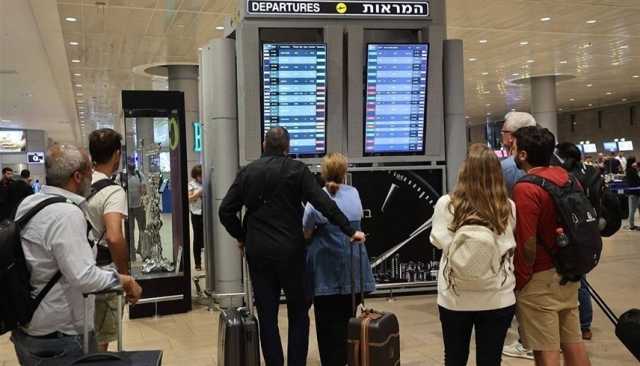 إلغاء نصف الرحلات الجوية من تل أبيب
