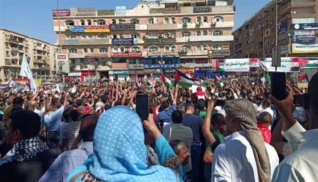 مسيرات حاشدة في مصر دعماً لغزة ورفضاً لتصفية القضية الفلسطينية
