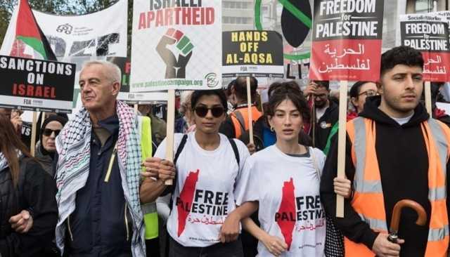 مسيرة مؤيدة للفلسطينيين في لندن والشرطة تتأهب لحدوث اشتباكات