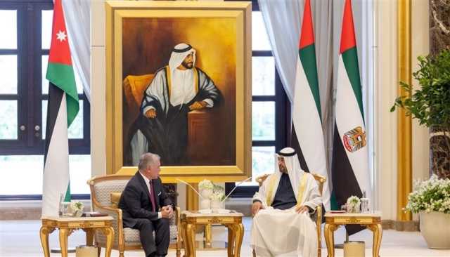 رئيس الدولة وملك الأردن يبحثان الأوضاع الإنسانية في غزة